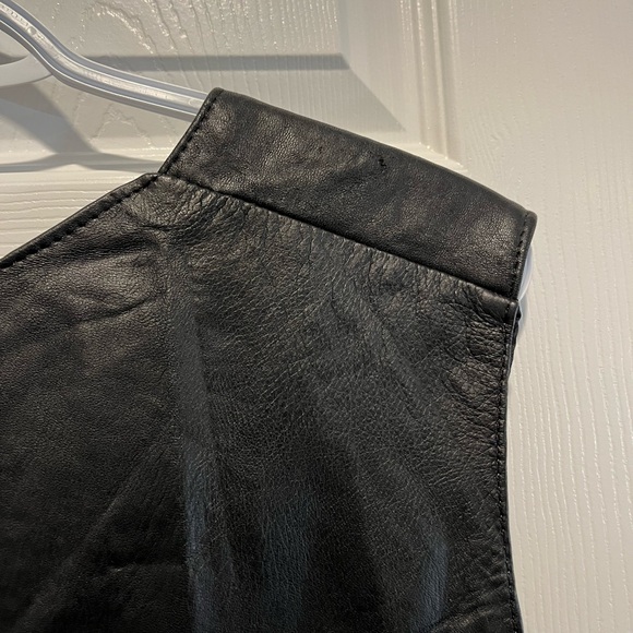 Harley Davidson Motorcycle Britany Leather Collection Vest Size 50 - Picture 14 of 15